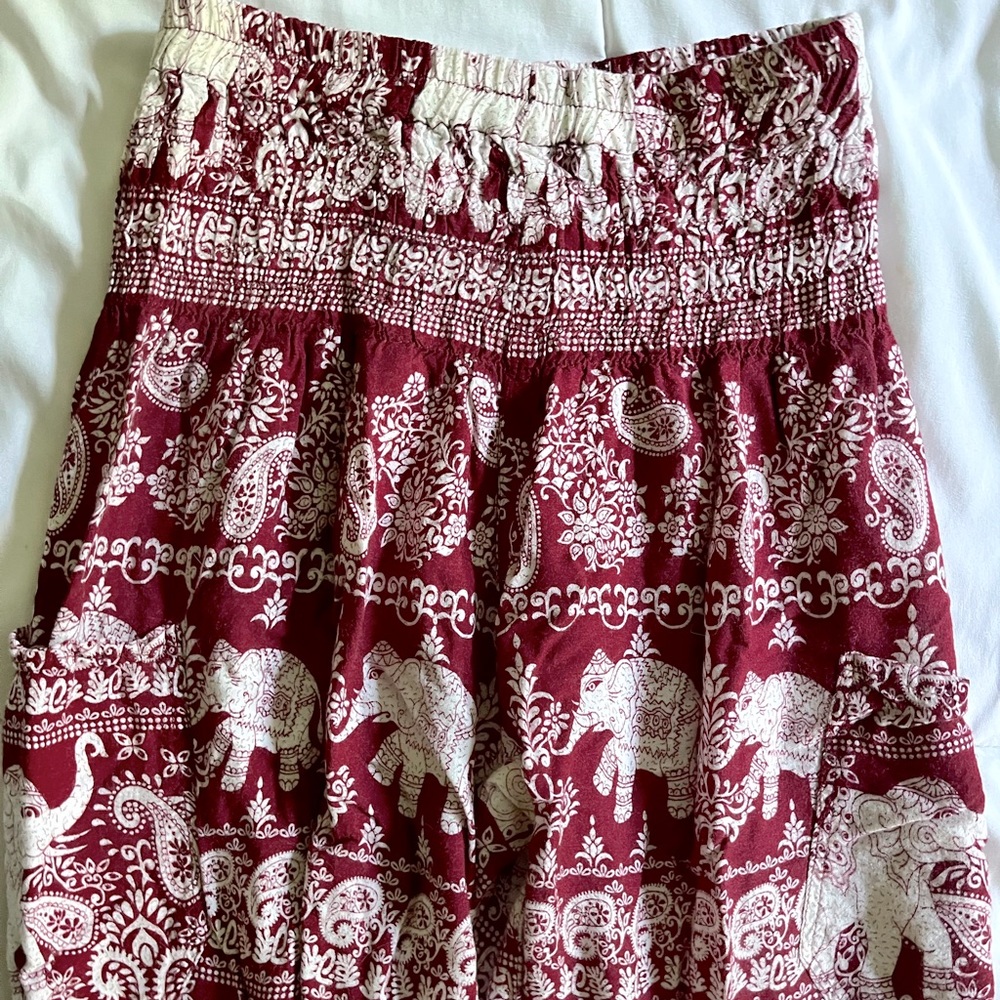 Elephant print pants
